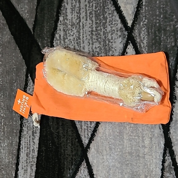 THE ALL NATURAL SISAL WET DRY BODY BIKINI BRUSH & POUCH PRICE FIRM - Picture 7 of 7